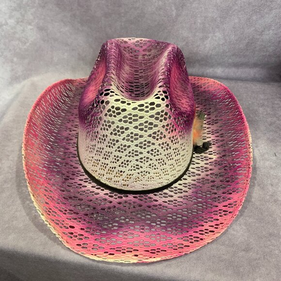 Western Express Vintage Straw Cowboy Hat - Picture 1 of 6